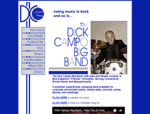 Tablet Screenshot of dickcampobigband.com
